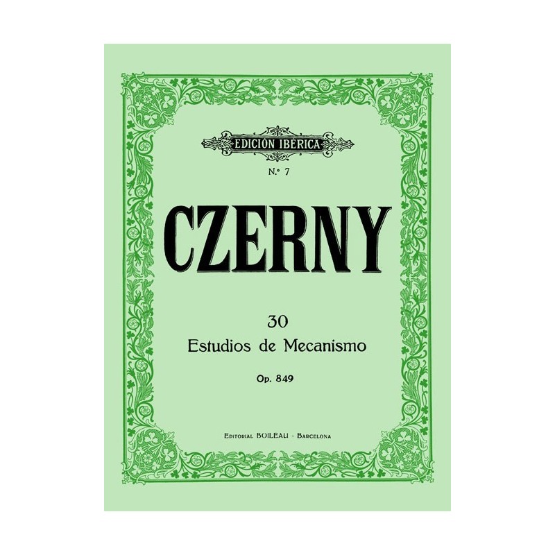 30 ESTUDIOS DE MECANISMO CZERNY